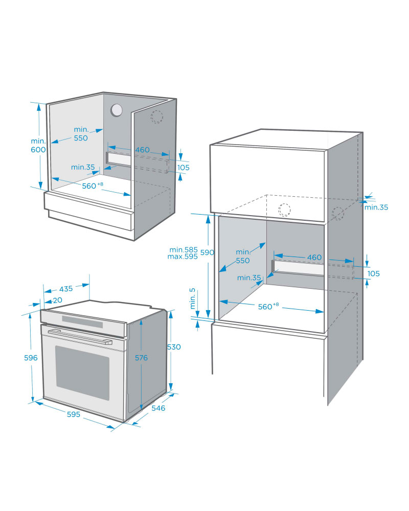 картинка Электрический духовой шкаф с СВЧ Maunfeld MEOR7217SMW 