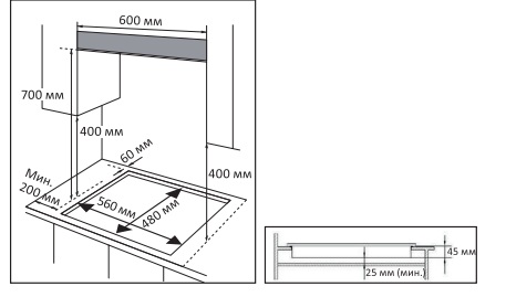 картинка Газовая варочная панель Evelux HEG 633 X 