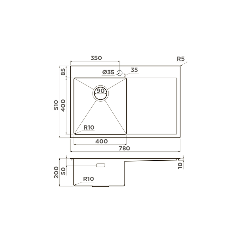 картинка Мойка Omoikiri AKISAME-78-GM-L 