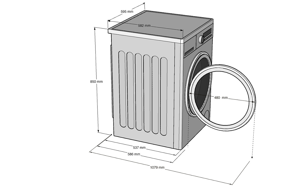 картинка Стиральная машина с функцией пара Korting KWM 60DV1297 