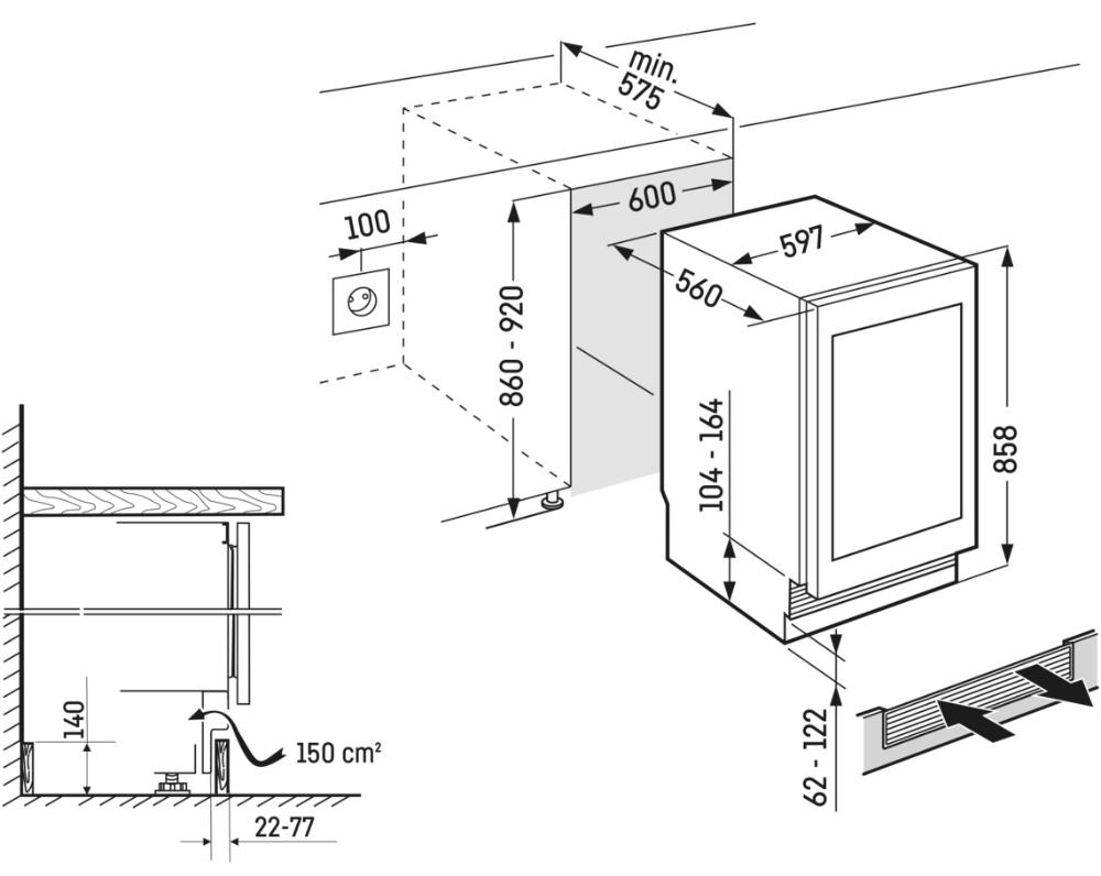 картинка Встраиваемый винный шкаф Liebherr UWpri 3762-20 001 