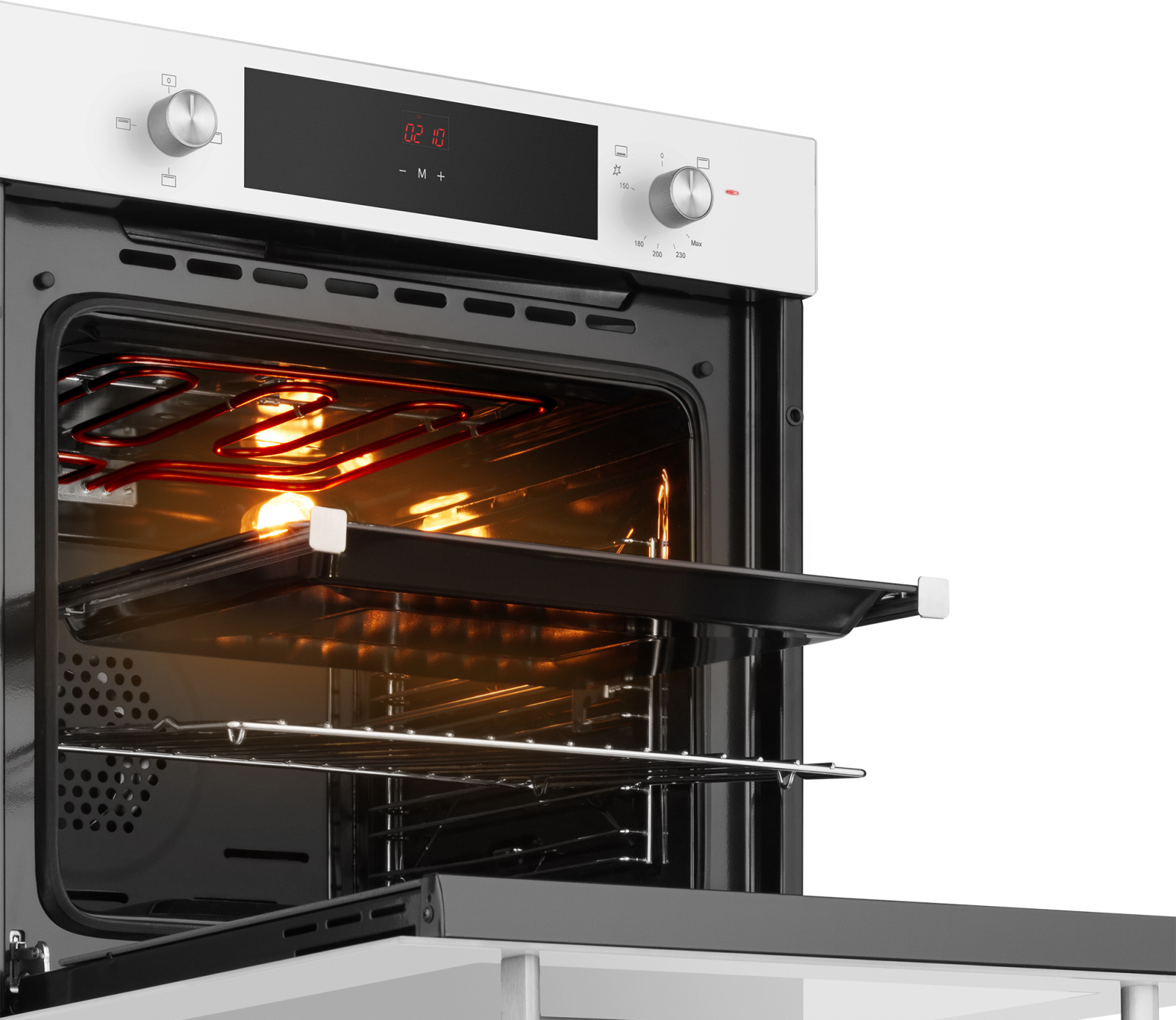 картинка Газовый духовой шкаф Weissgauff WGO 702 D WHITE GLASS 