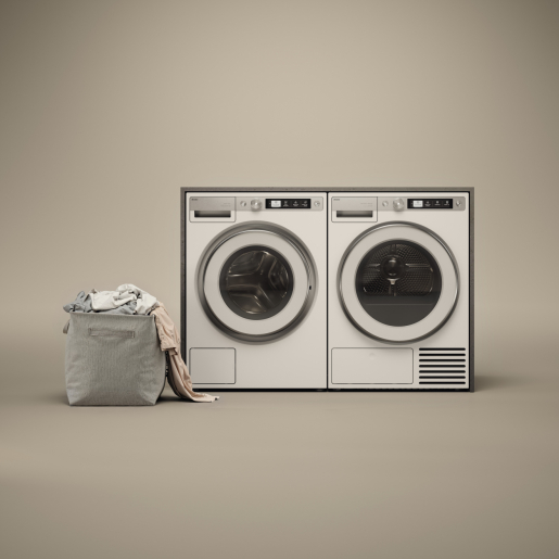 картинка Стиральная машина с паром Asko W7096XW белый 