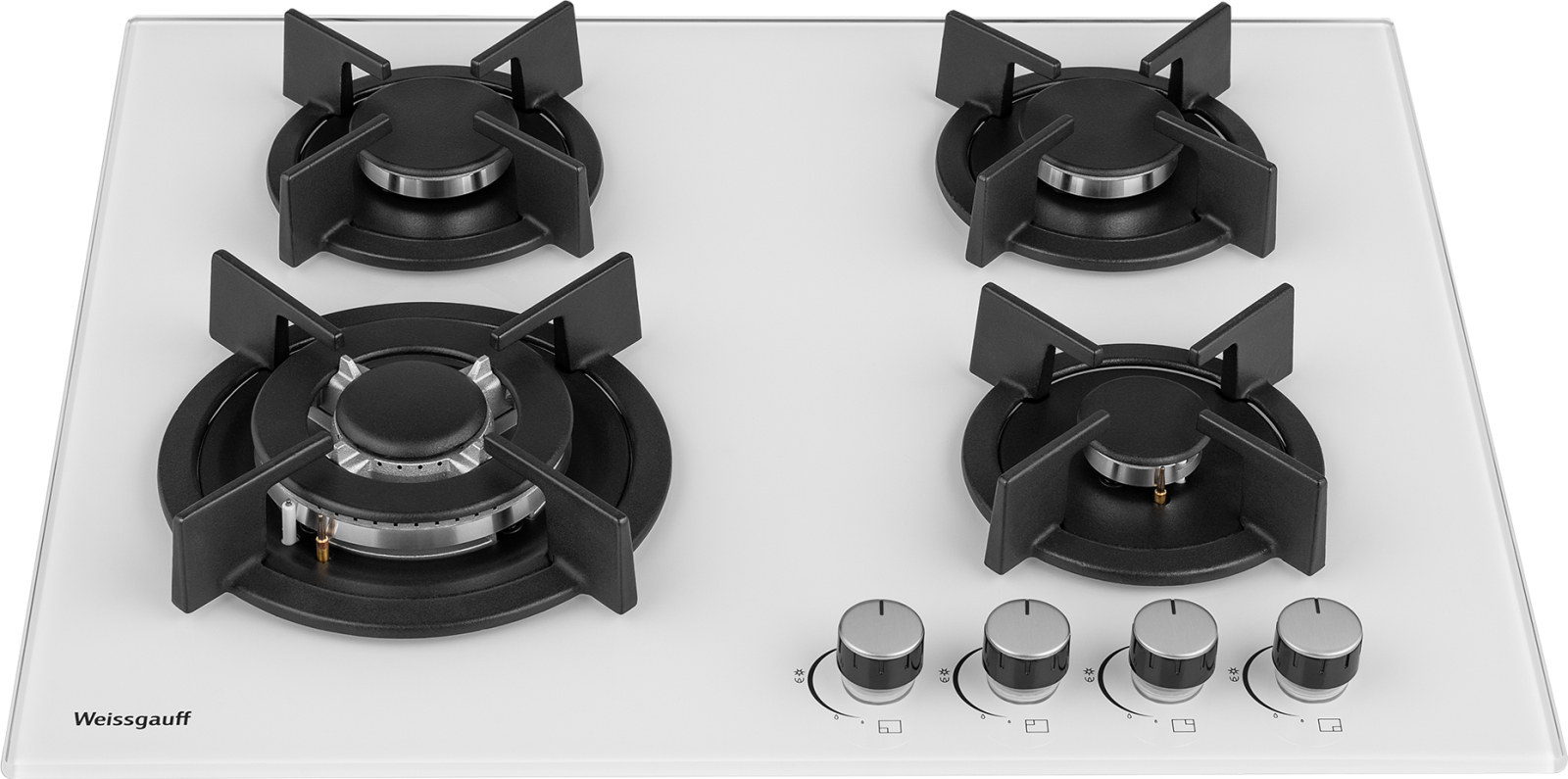 картинка Газовая варочная панель Weissgauff HGG 640 WG Nano Glass 