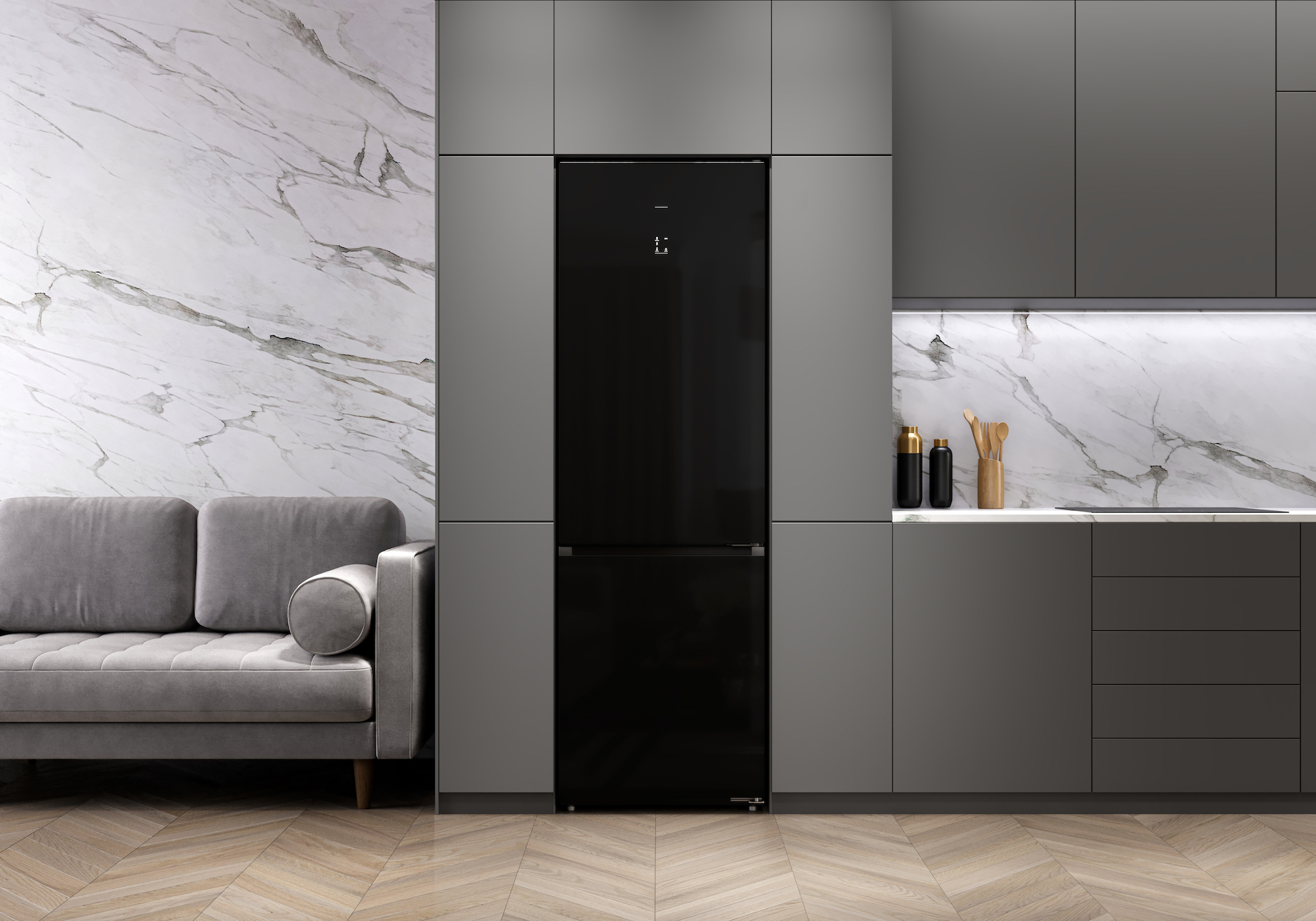 картинка Отдельностоящий холодильник Lex LKB201BLGIDMax 