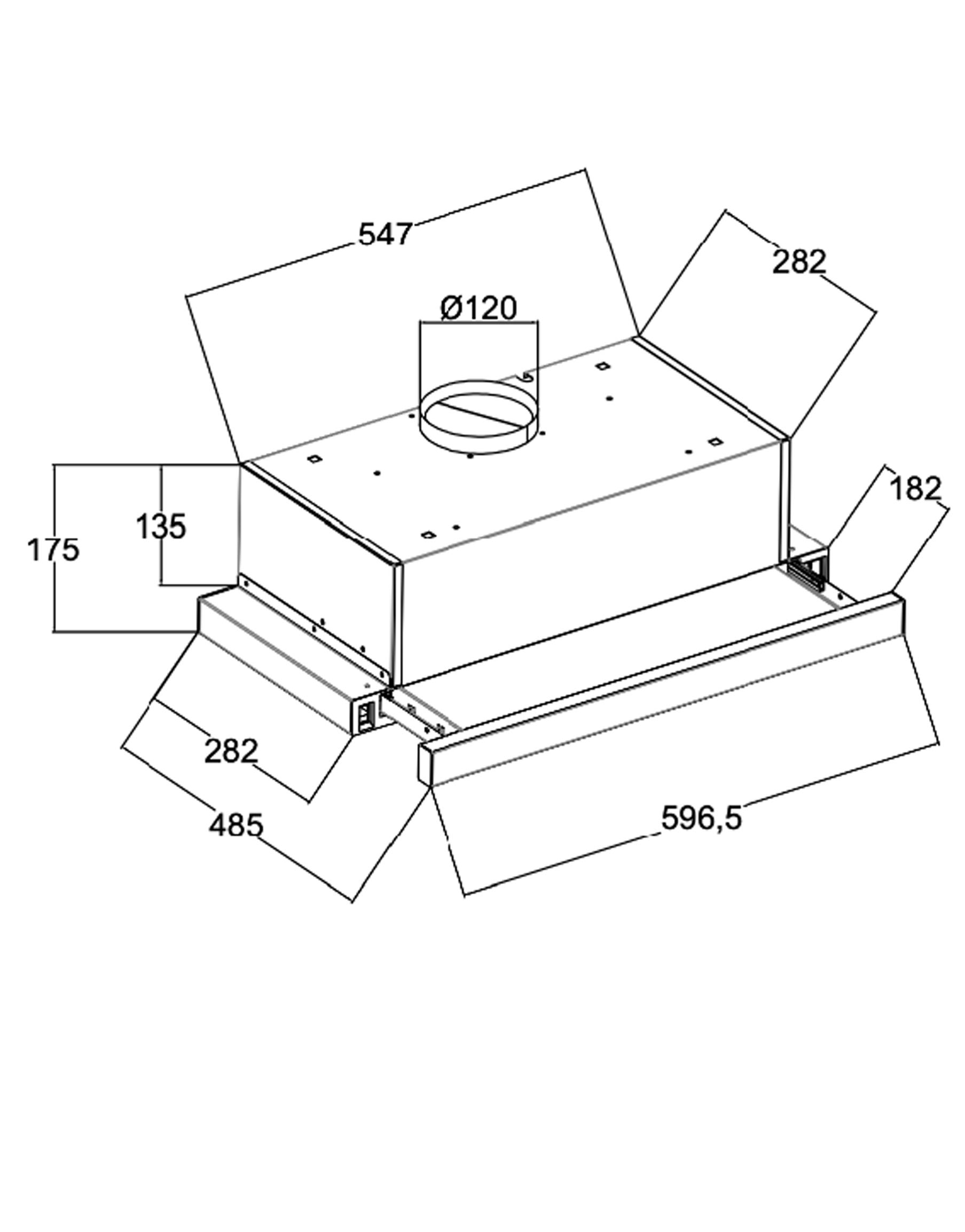 картинка Кухонная вытяжка Monsher LAUTREC 60 NOIR VERRE 