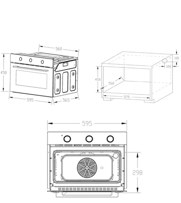 картинка |Discount| Электрический духовой шкаф Nordfrost HM 5060 B 