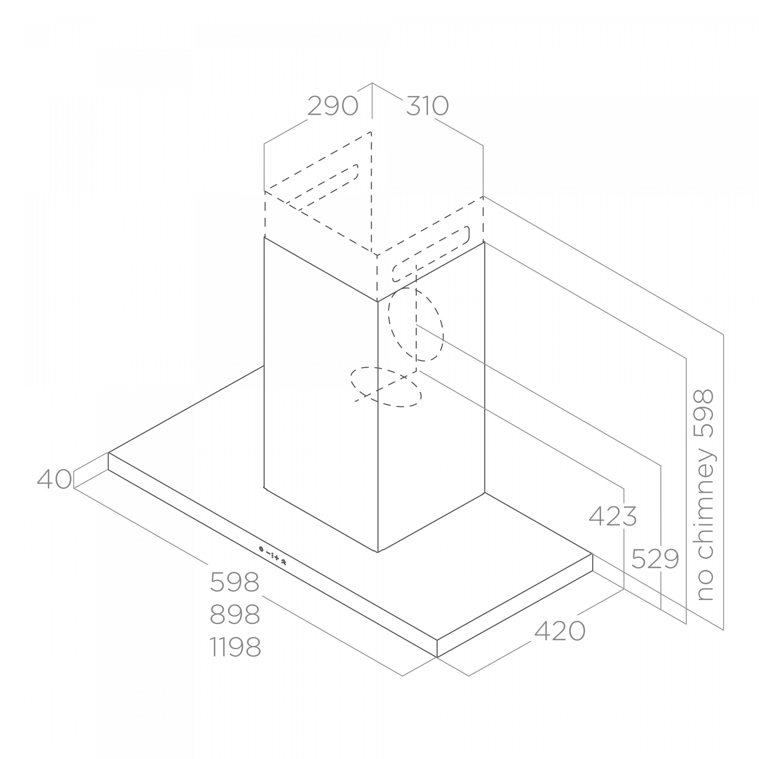 картинка Кухонная вытяжка Elica THIN IX/A/90 