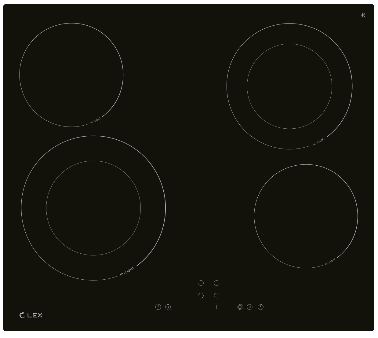 картинка Варочная панель Lex EVH 642A BL 