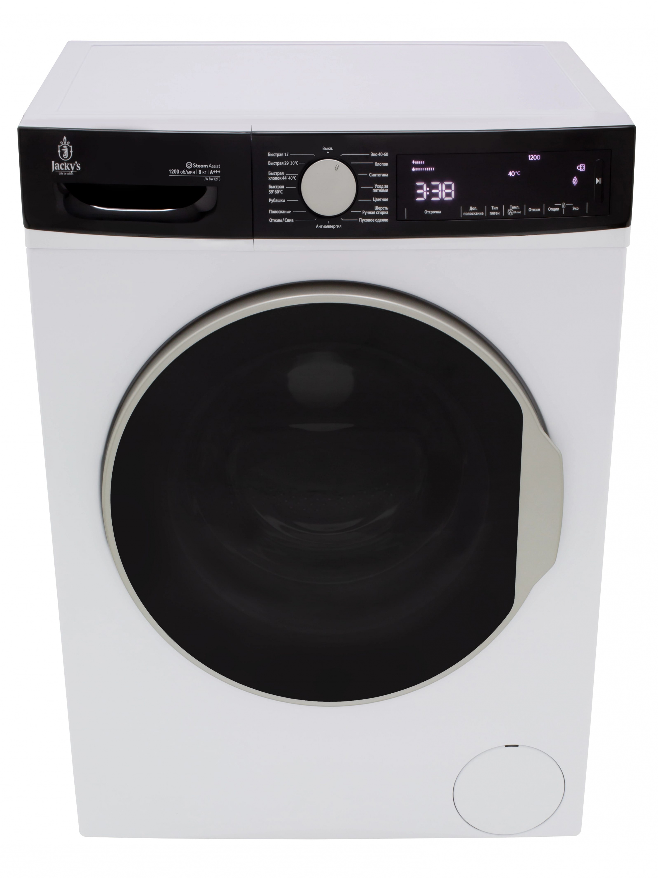 картинка Стиральная машина с паром Jacky's JW 8W12T3 