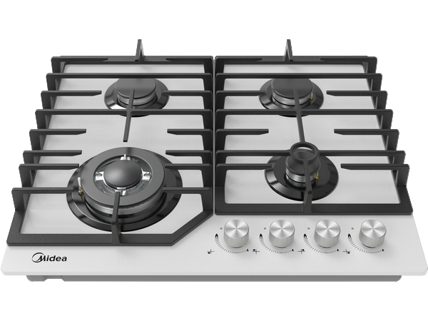 картинка Газовая варочная панель Midea MG645TGW белая  картинка Газовая варочная панель Midea MG645TGW белая