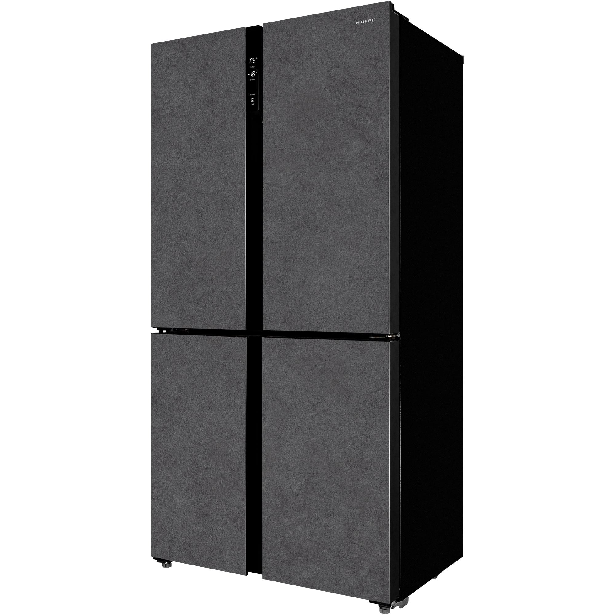 картинка Отдельностоящий холодильник Hiberg RFQ-500DX NFDS INVERTER темный камень 
