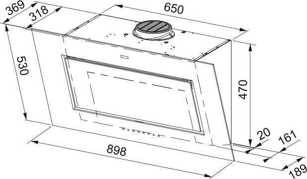 картинка Кухонная вытяжка наклонная Franke FMY PER PRO BK F90 