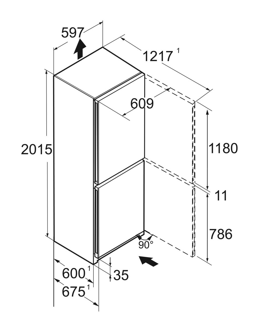 картинка Отдельностоящий холодильник Liebherr CNSFC 574I 