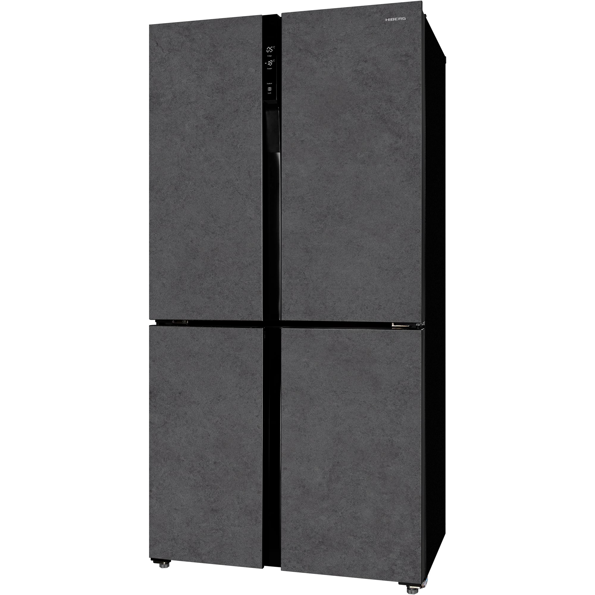 картинка Отдельностоящий холодильник Hiberg RFQ-500DX NFDS INVERTER темный камень 