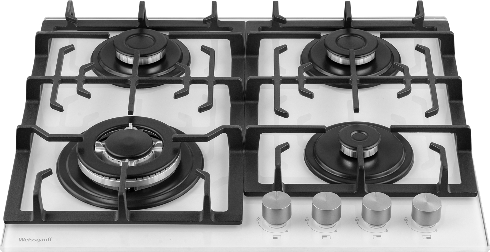 картинка Газовая варочная панель Weissgauff HGG 641 WGSV Nano Glass 