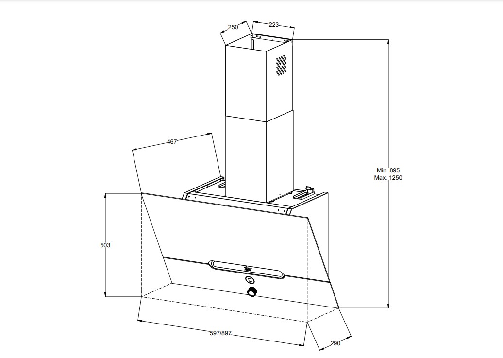 картинка Кухонная вытяжка Jacky's JV WB682 