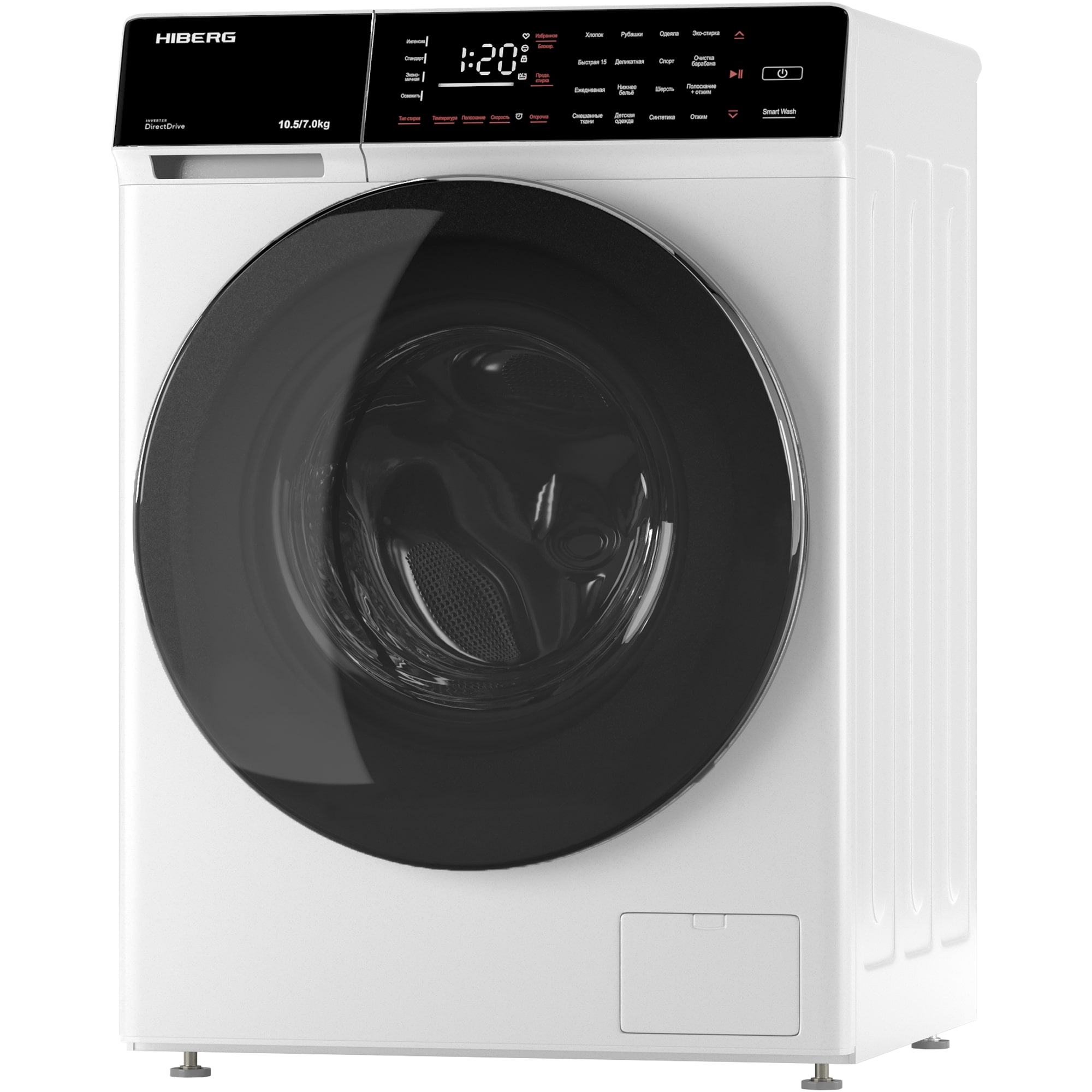 картинка Стиральная машина с сушкой Hiberg I-DDQ9 - 10714 W 