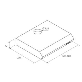 картинка Кухонная вытяжка Jetair LIGHT WH/F/50 