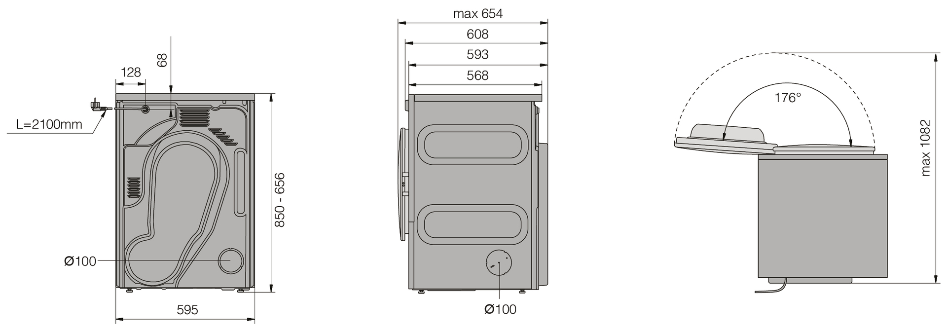 картинка Сушильная машина Asko TDC1773V.T 