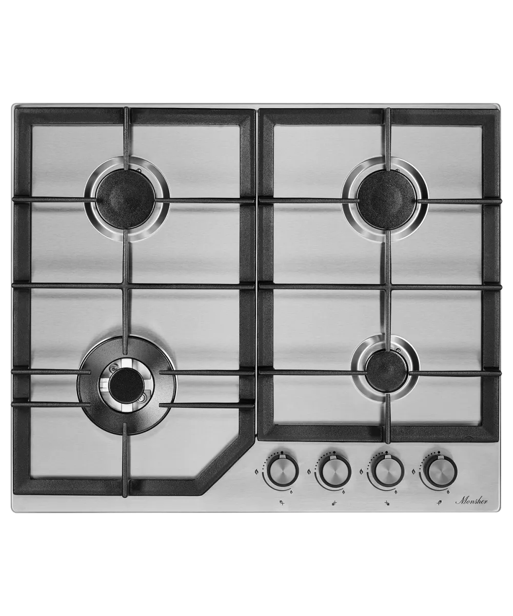 картинка Газовая варочная панель Monsher  MSG 60 Acier   картинка Газовая варочная панель Monsher  MSG 60 Acier