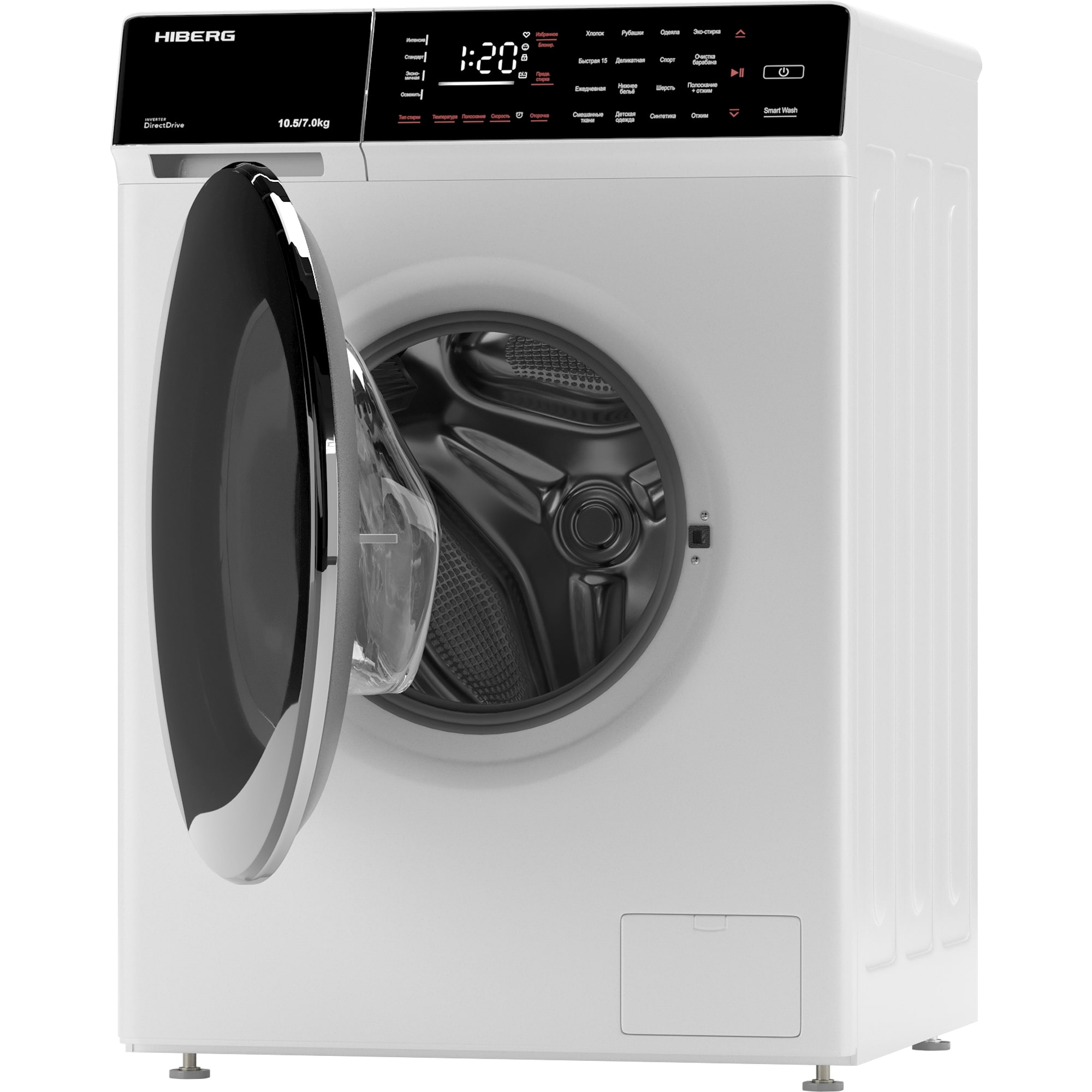 картинка Стиральная машина с сушкой Hiberg I-DDQ9 - 10714 W 