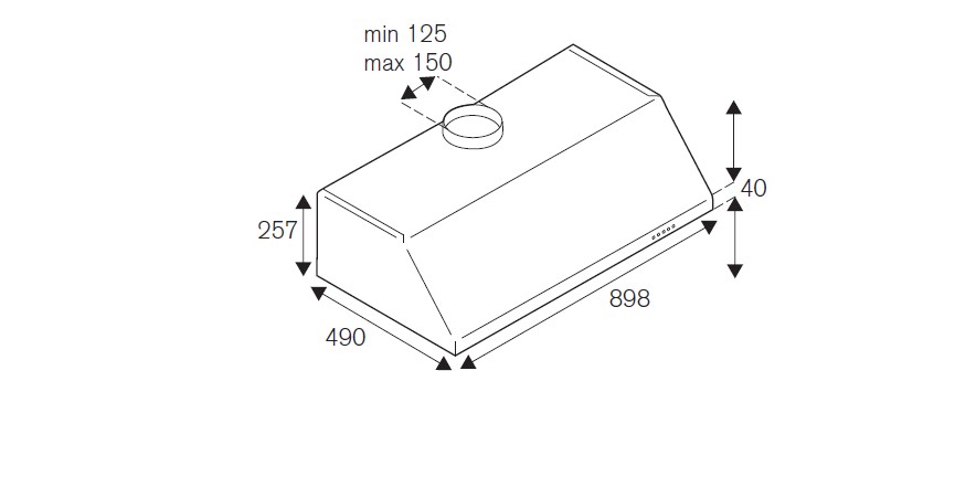 картинка Кухонная вытяжка Bertazzoni KU90PRO1XA 