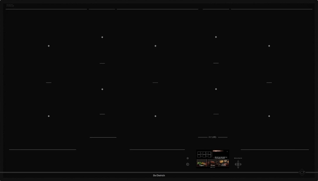 картинка Индукционная варочная панель De Dietrich DPI595ABT INFINITE BLACK 