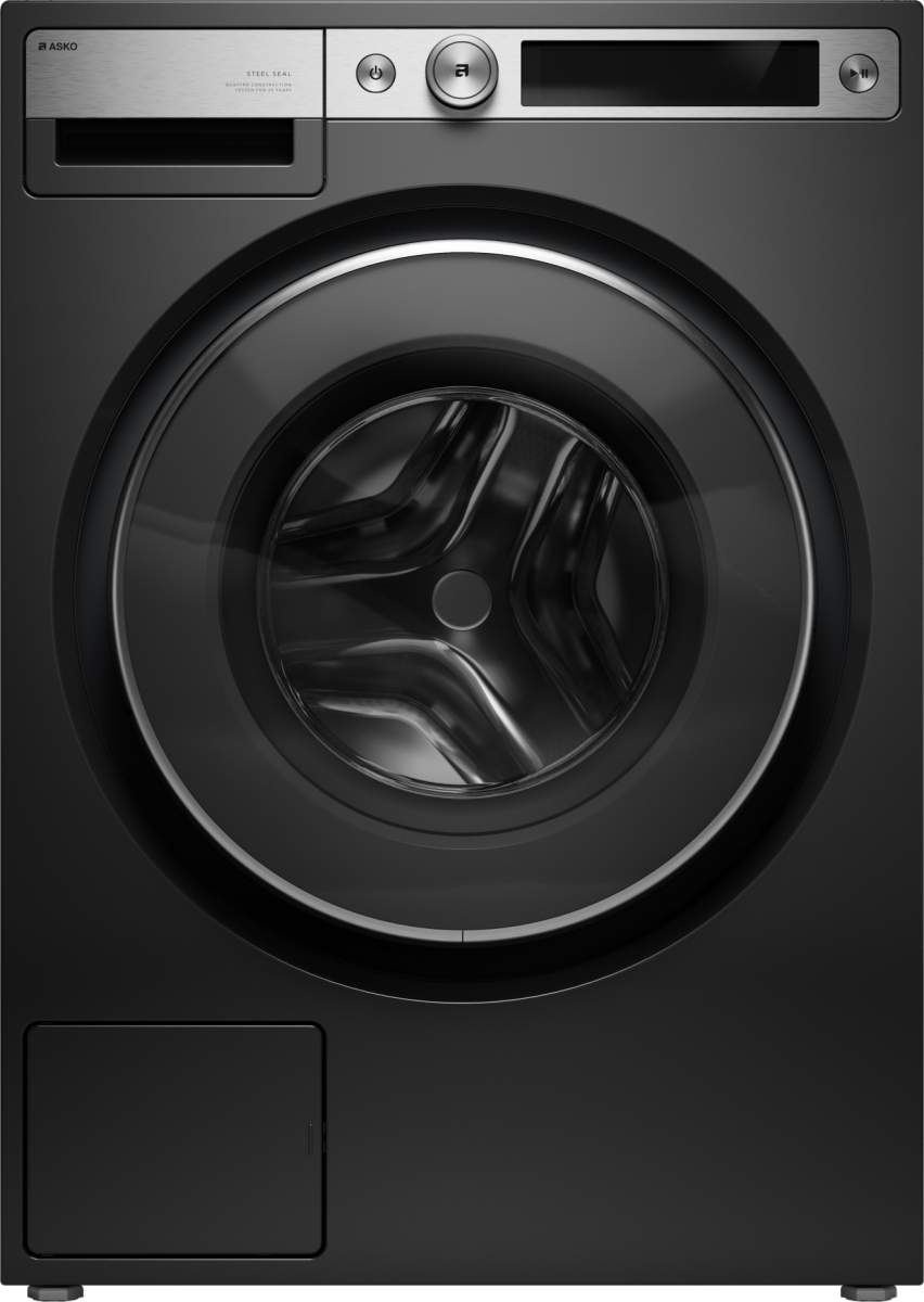 картинка Стиральная машина с паром Asko W7096XG черный графит 