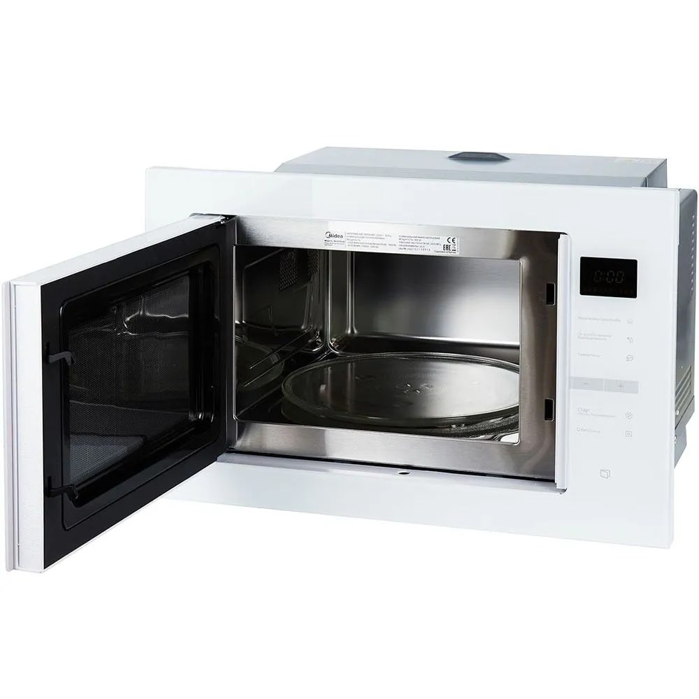 картинка Микроволновая печь встраиваемая Midea MI10250GW белая  картинка Микроволновая печь встраиваемая Midea MI10250GW белая