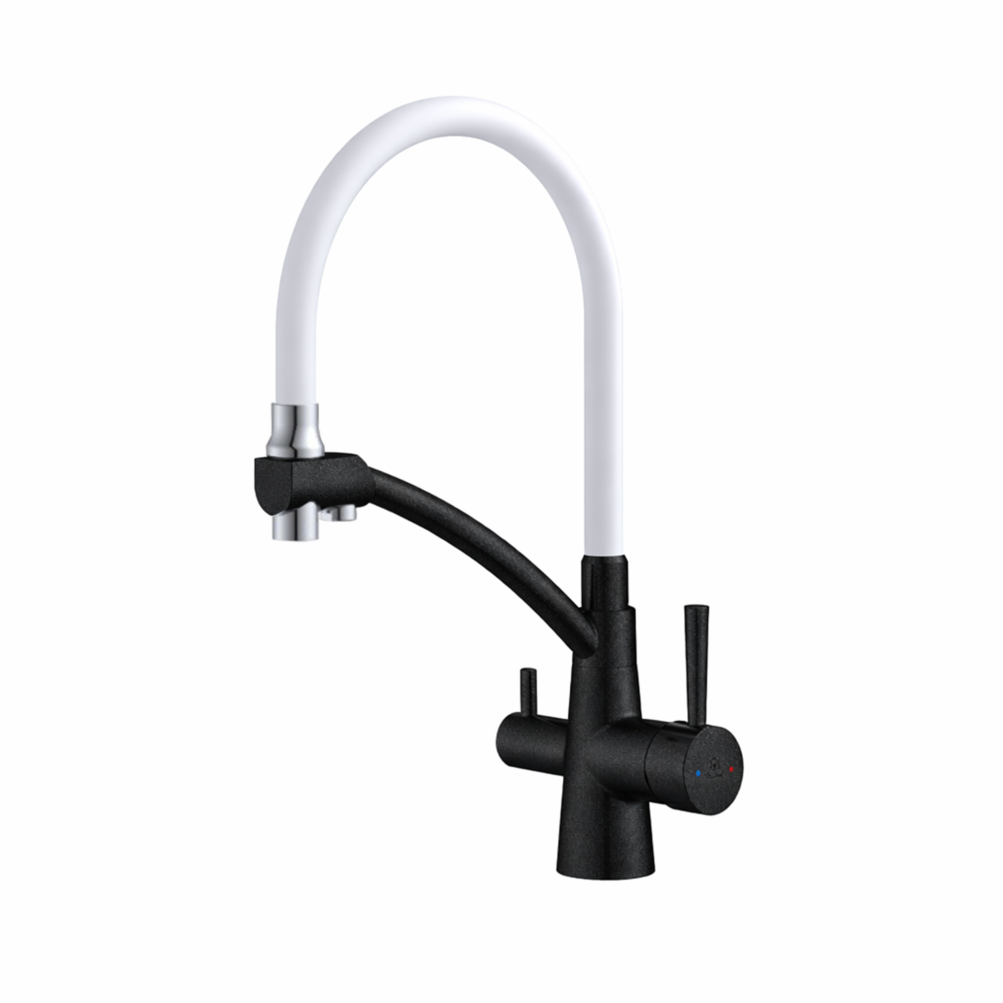 картинка Смеситель Gerdamix BROOKS (Fl) white 