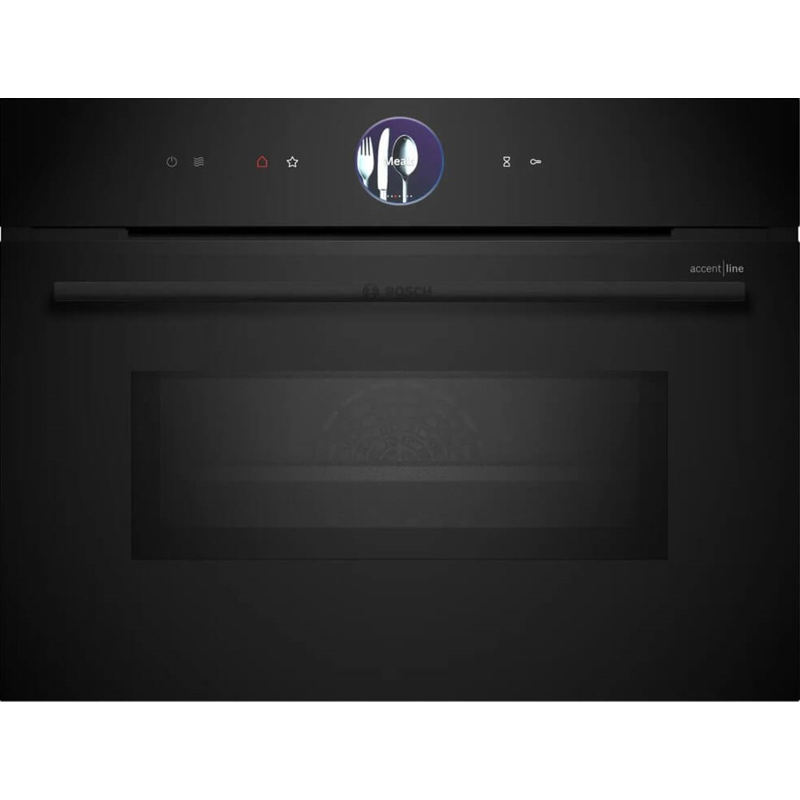 картинка Электрический духовой шкаф с функцией СВЧ Bosch CMG936AB1S черный 