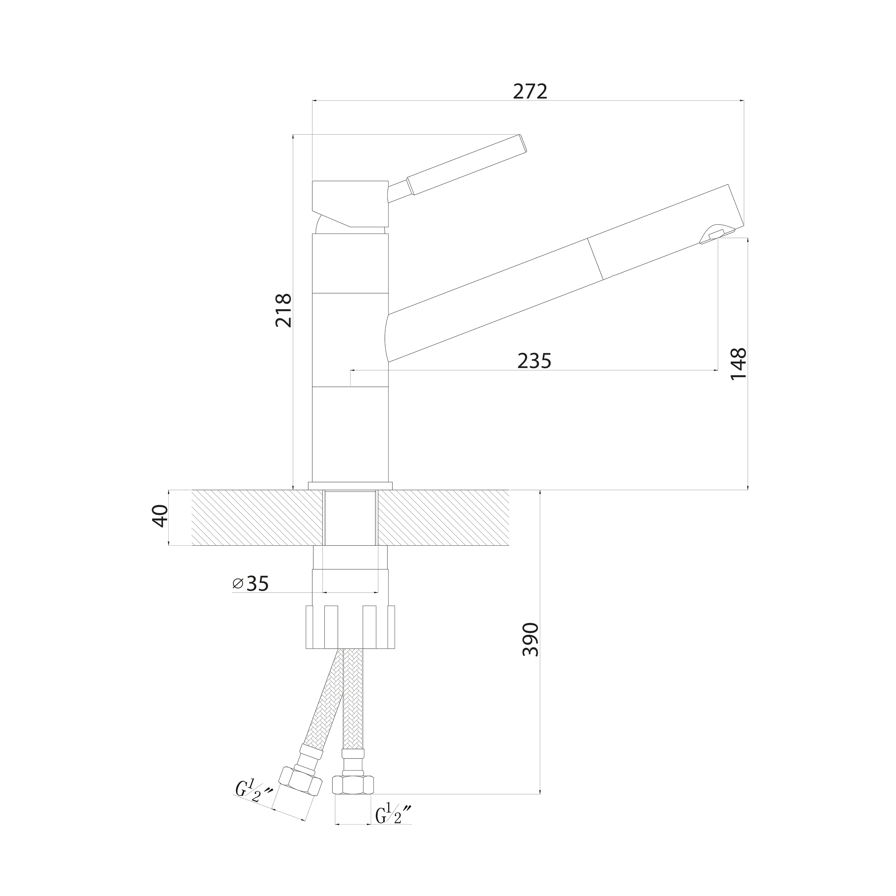 картинка Смеситель Florentina ФИТА (МОД.FITA FL) 