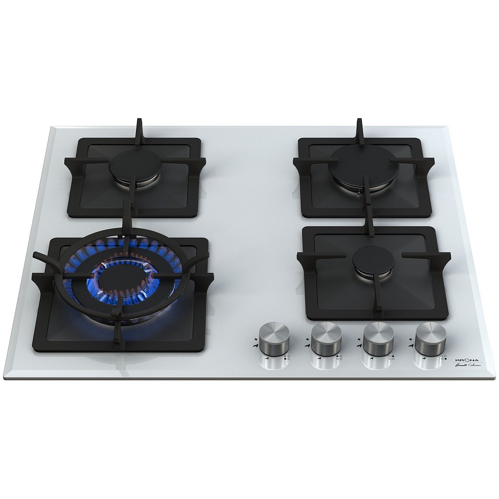 картинка Газовая варочная панель Krona CALORE 60 WH белый 