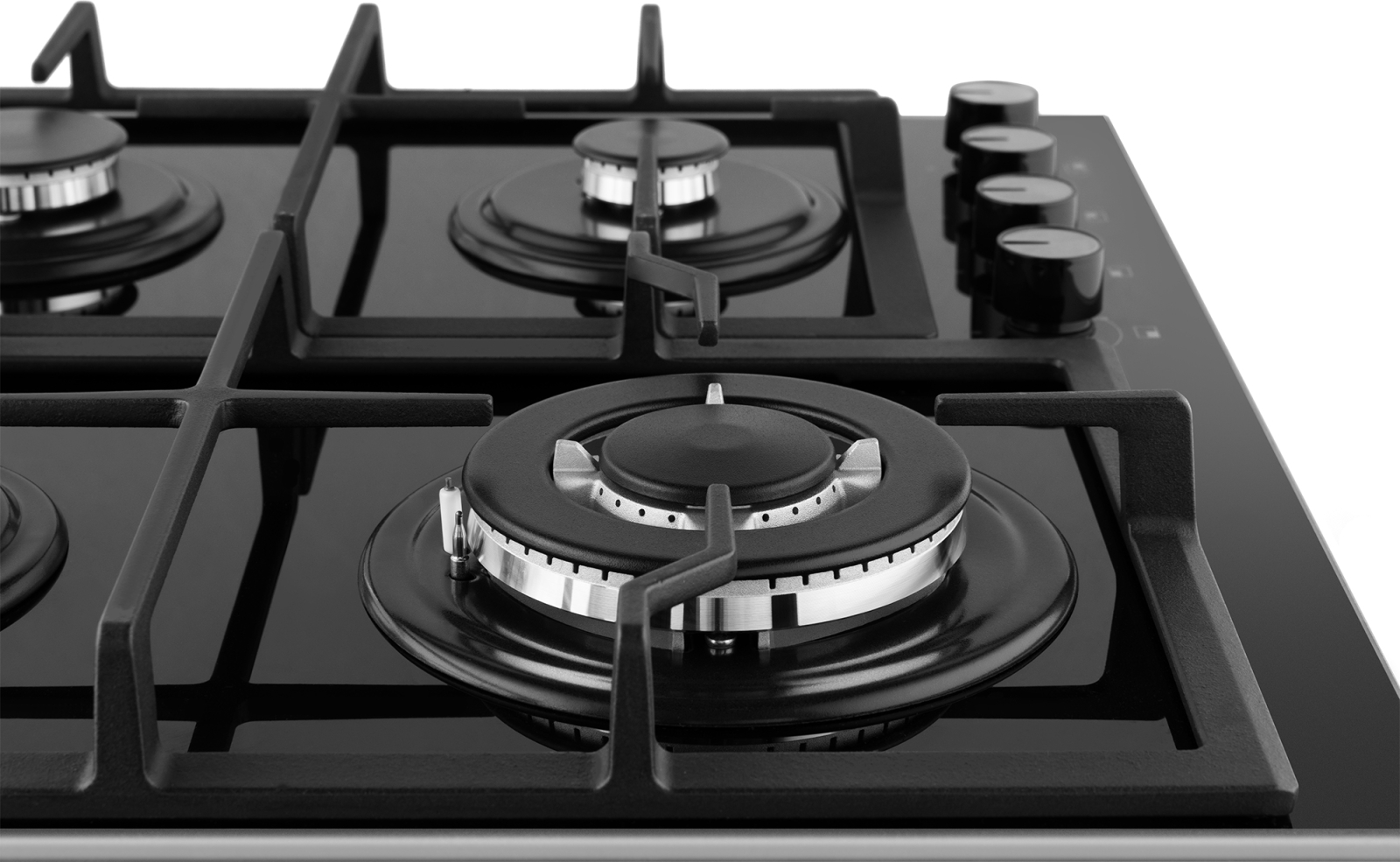 картинка Газовая варочная панель Weissgauff HGG 641 BGL черный 