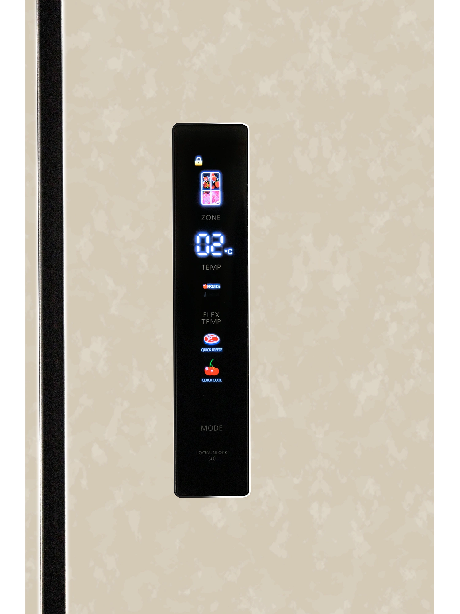 картинка Полувстраиваемый холодильник Hiberg RFQ-600DX NFYM INVERTER бежевый 