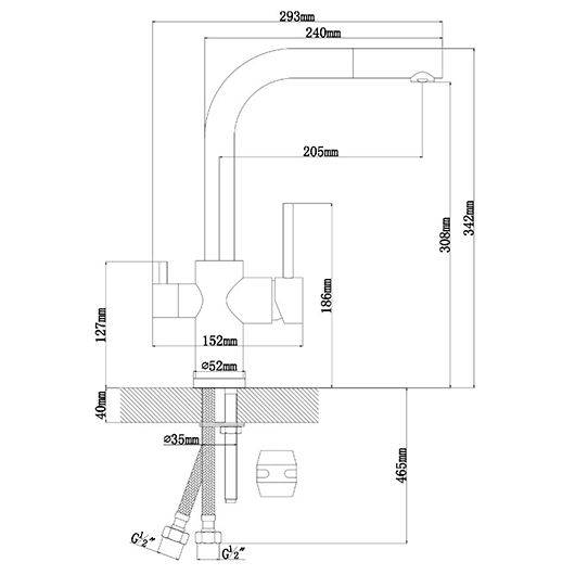 картинка Смеситель Florentina КРИСТАЛЛ 
