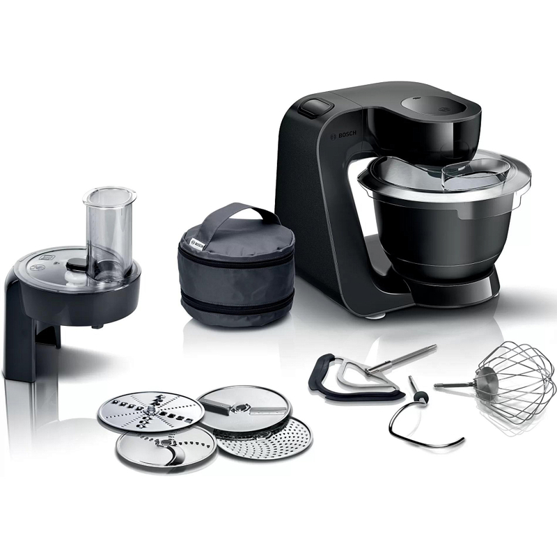 картинка Кухонный комбайн Bosch MUM59N26CB черный  картинка Кухонный комбайн Bosch MUM59N26CB черный