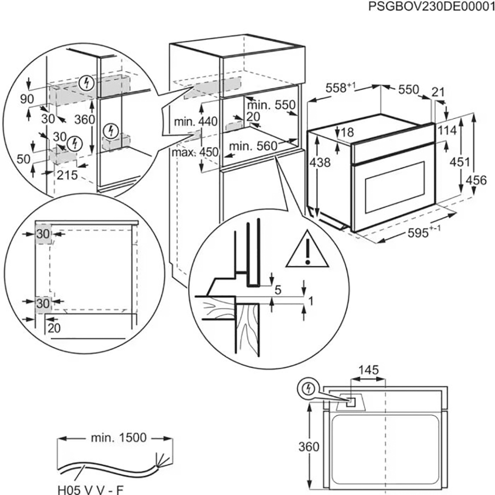 картинка Электрический духовой шкаф с функцией СВЧ Aeg NKK9N821T 