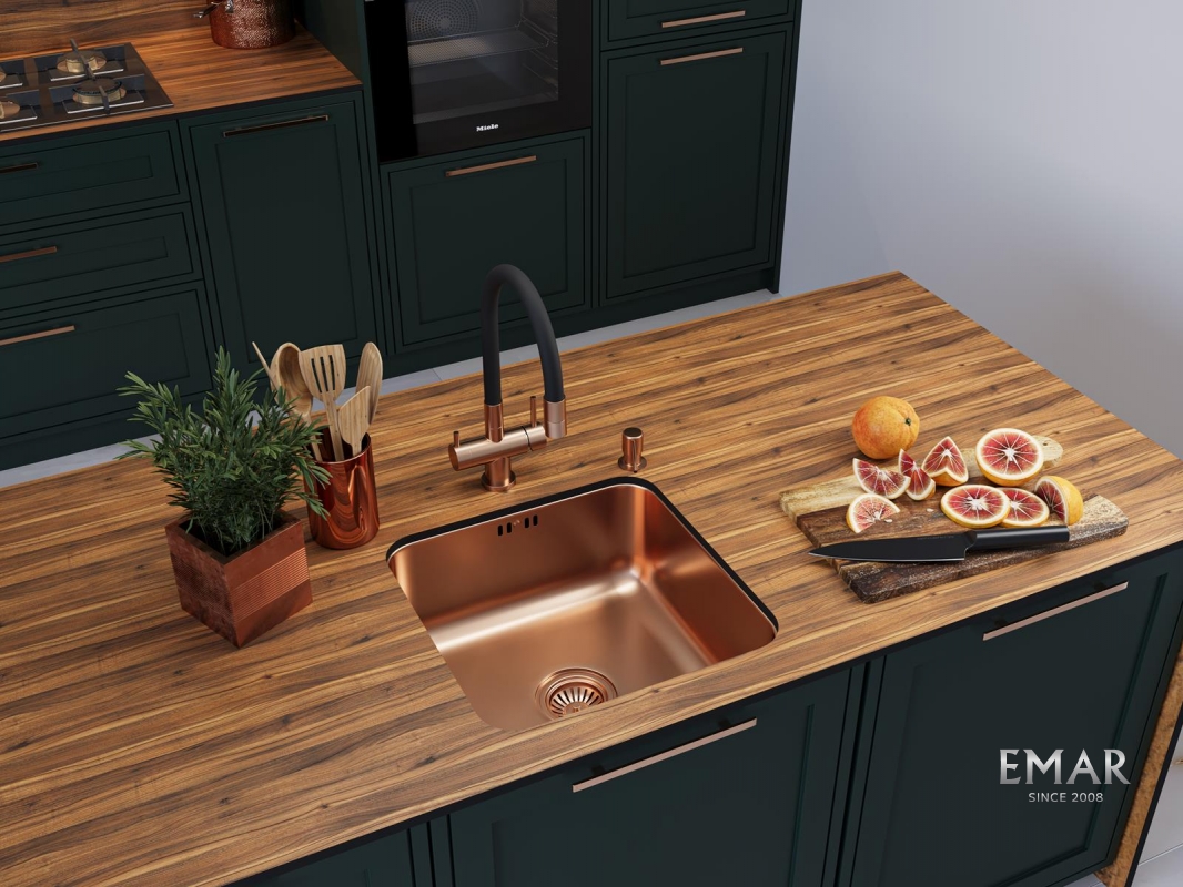 картинка Мойка для кухни Emar EMB-127А PVD Nano Coppery 