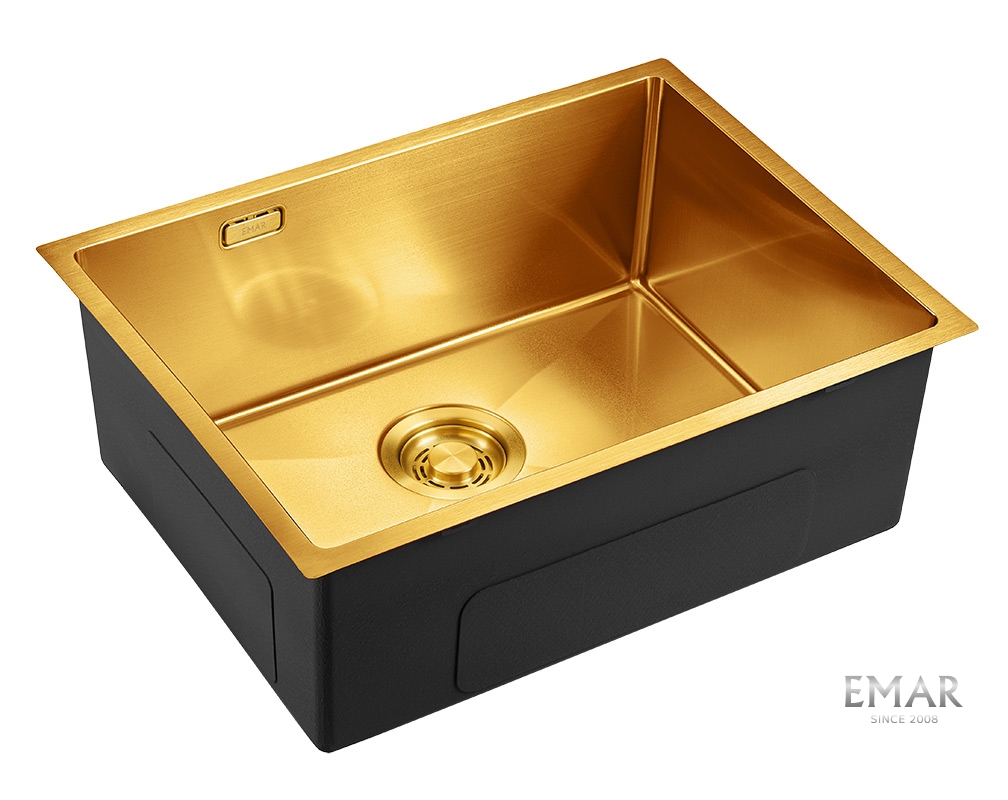 картинка Кухонная мойка Emar EMB-132 PVD Nano Golden 