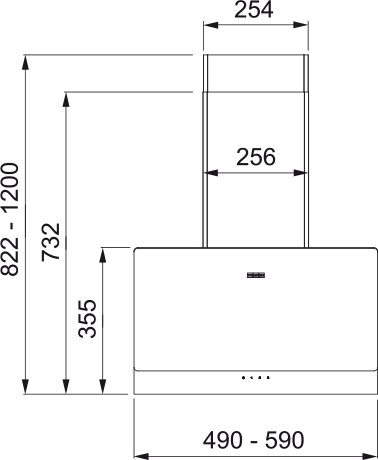 картинка Кухонная вытяжка полновстраиваемая Franke TEMPER 50 WH белая 
