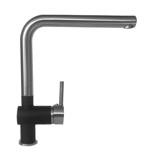 картинка Смеситель Gerdamix NEVADA высокий излив черный (DG-205) 