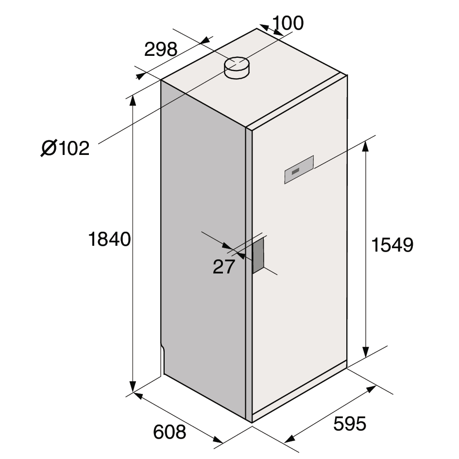 картинка Сушильный шкаф Asko DC7784V.G черный графит 