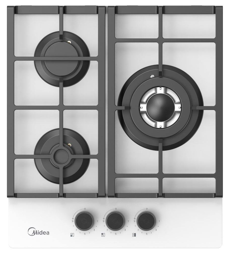 картинка Газовая варочная панель Midea MG449TGW белая  картинка Газовая варочная панель Midea MG449TGW белая
