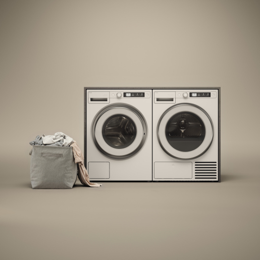 картинка Стиральная машина с паром Asko W5096CW белый 