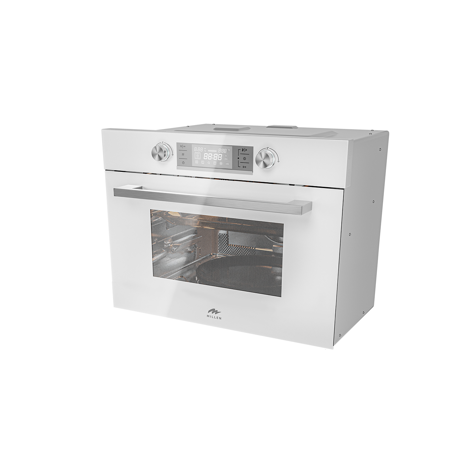 картинка Электрический духовой шкаф с функцией СВЧ Millen MEOM 045 WH 