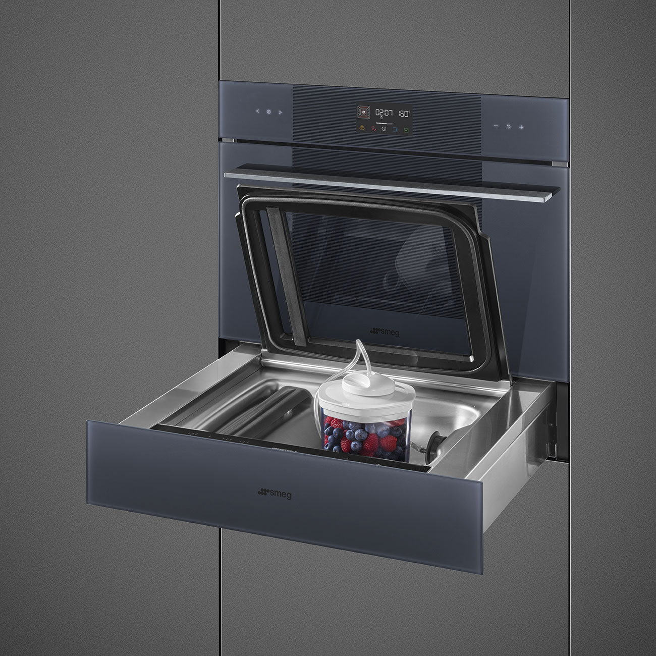 картинка Ящик для вакуумирования Smeg CPV115G Neptune Grey  