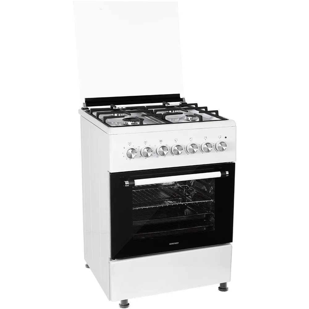картинка Комбинированная кухонная плита Nordfrost GE 6064 W  картинка Комбинированная кухонная плита Nordfrost GE 6064 W