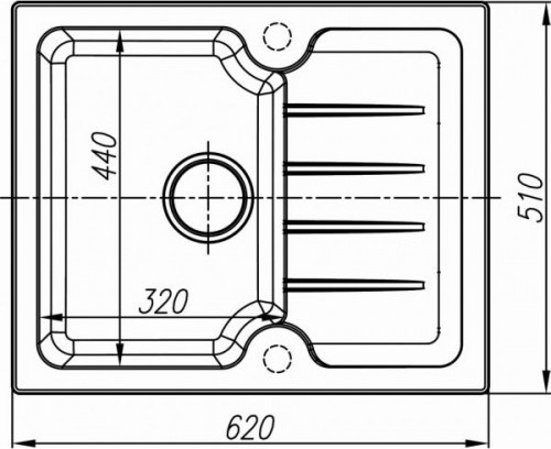 картинка Мойка для кухни Dr. Gans ЛОРА-620 